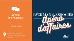 J-7 pour le prochain Apéro d’Affaires ;-)
Inscriptions en ligne jusqu’à jeudi soir 
Ce mois-ci nous sommes accueillis par Ryckman et Associés à Montfrin :

Mardi 9 mai 2023
à 18h30
chez RYCKMAN & ASSOCIES
1 avenue Général de Gaulle – 30490 MONTFRIN

Vous pouvez inviter un collaborateur ou un entrepreneur à y participer pour nous découvrir.

Tarif pour les adhérents : 5 €
Tarif pour les non-adhérents : 10 €
Inscription en ligne avant jeudi 4 mai à 23h00

Au plaisir de vous y retrouver !